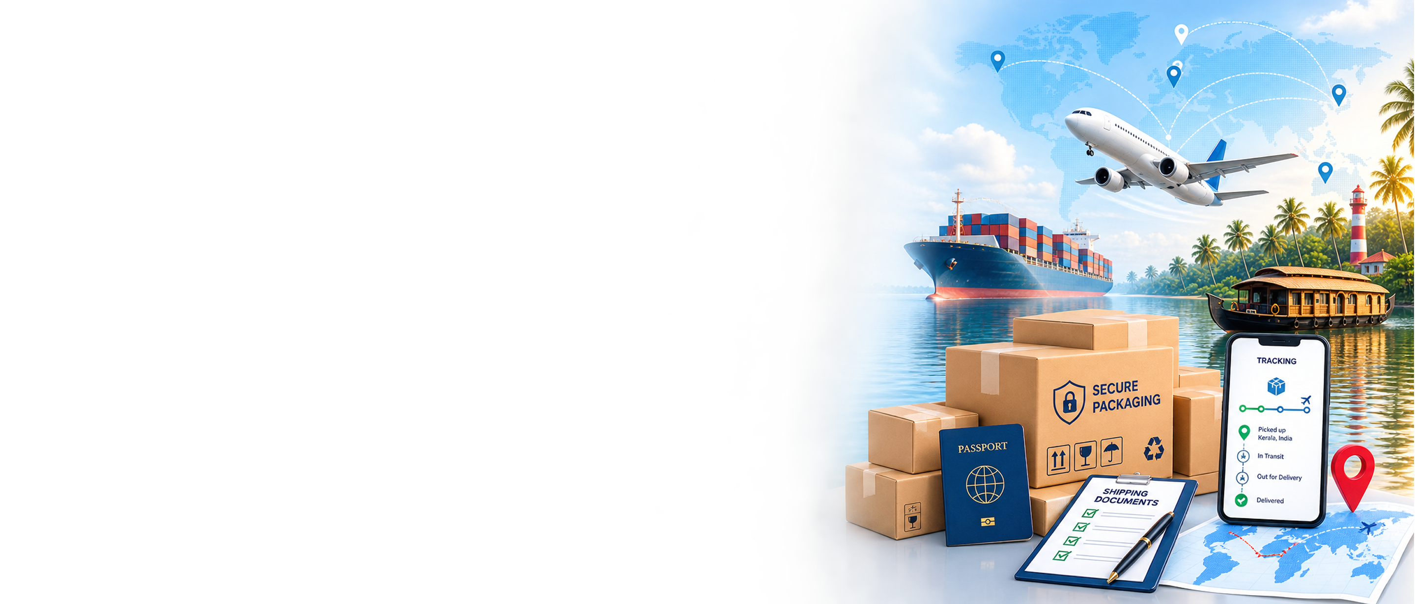 Safe, secure and trackable international shipping