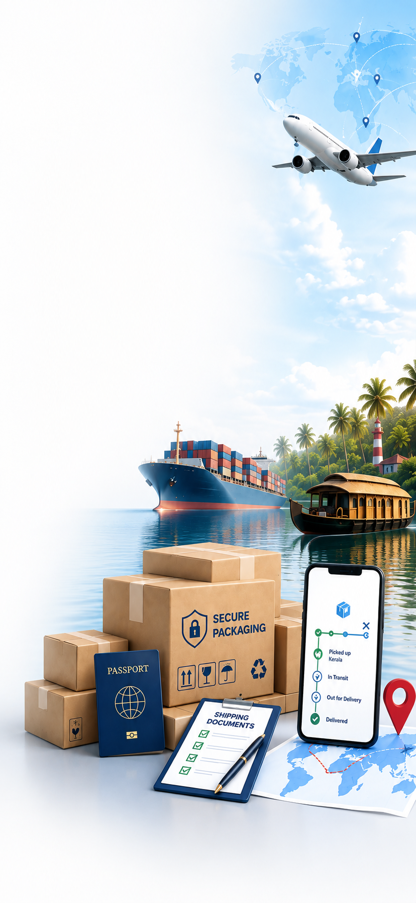 Safe, secure and trackable international shipping